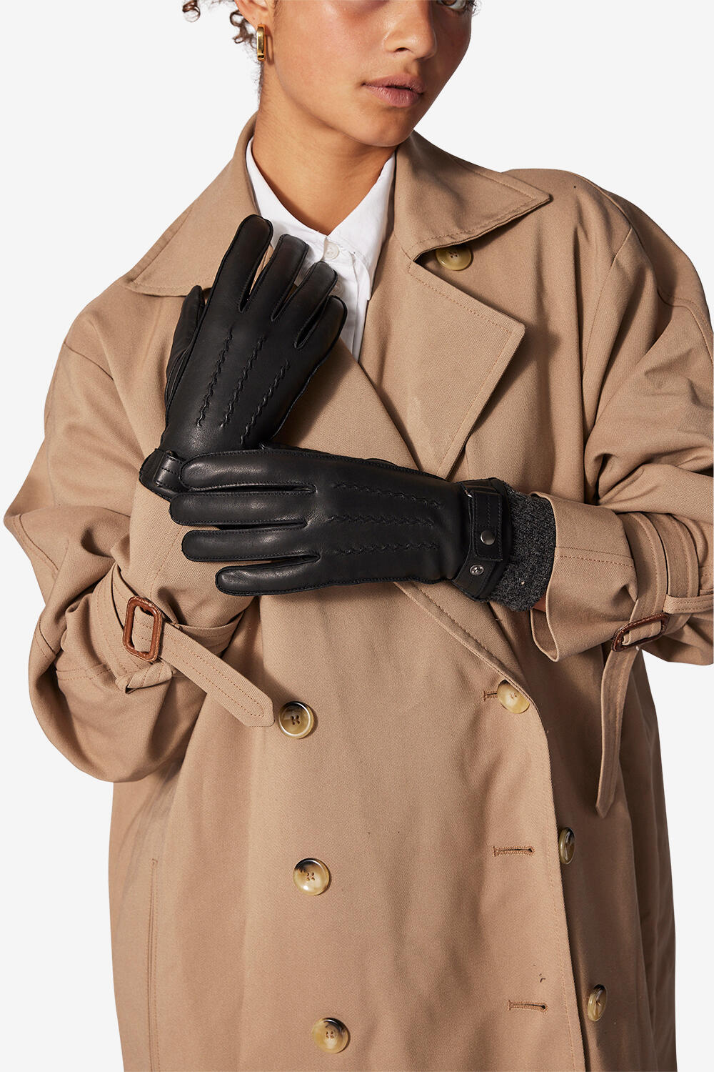 Carla handsker - sort